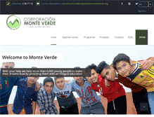 Tablet Screenshot of corporacionmonteverde.org